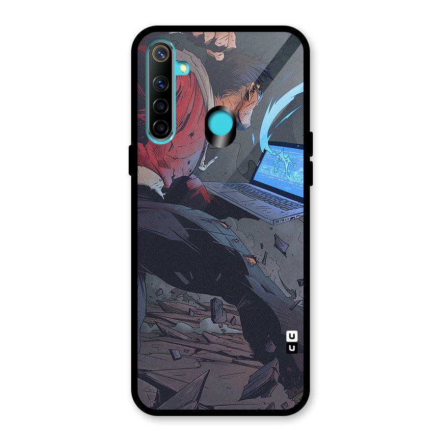 Angry Programmer Glass Back Case for Realme 5