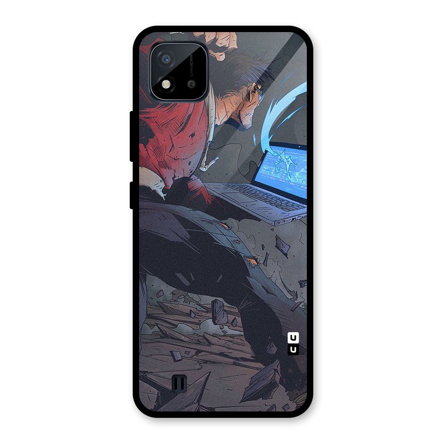 Angry Programmer Glass Back Case for Realme C11 2021