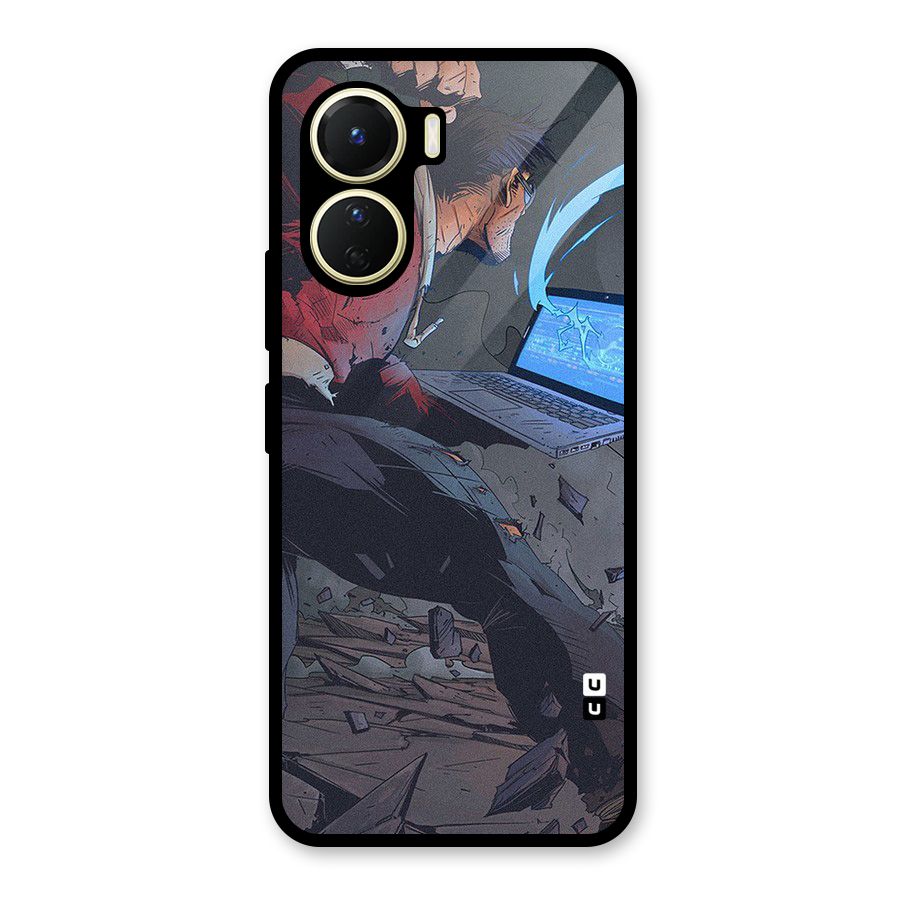 Angry Programmer Glass Back Case for Vivo Y16