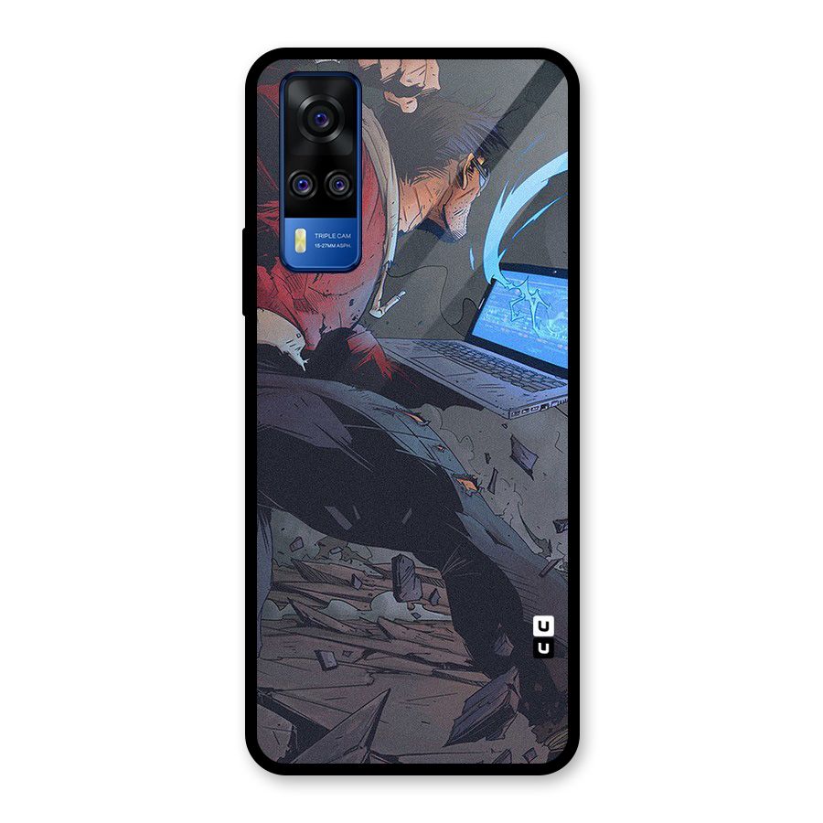 Angry Programmer Glass Back Case for Vivo Y31