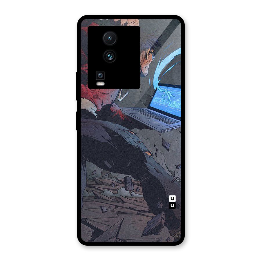 Angry Programmer Glass Back Case for Vivo iQOO Neo 7 Pro