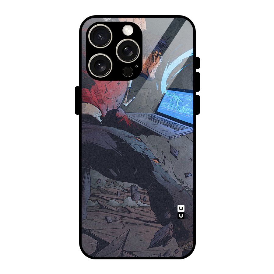 Angry Programmer Glass Back Case for iPhone 15 Pro Max