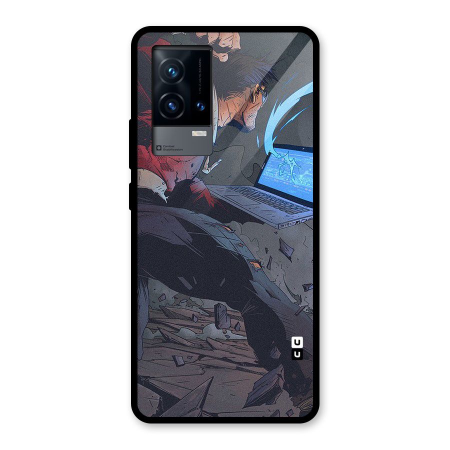 Angry Programmer Glass Back Case for iQOO 9 5G