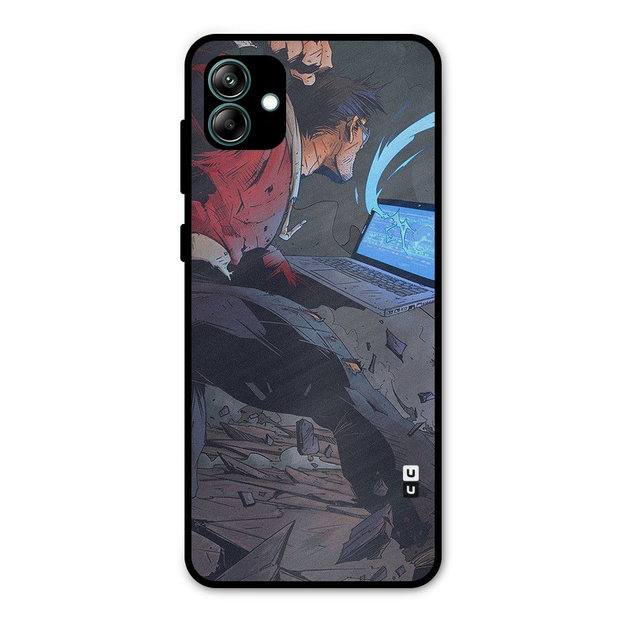 Angry Programmer Metal Back Case for Galaxy A04