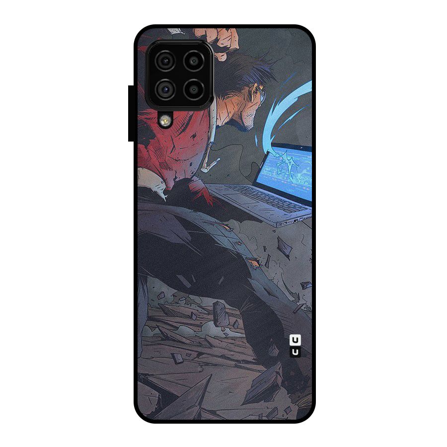 Angry Programmer Metal Back Case for Galaxy A22 4G