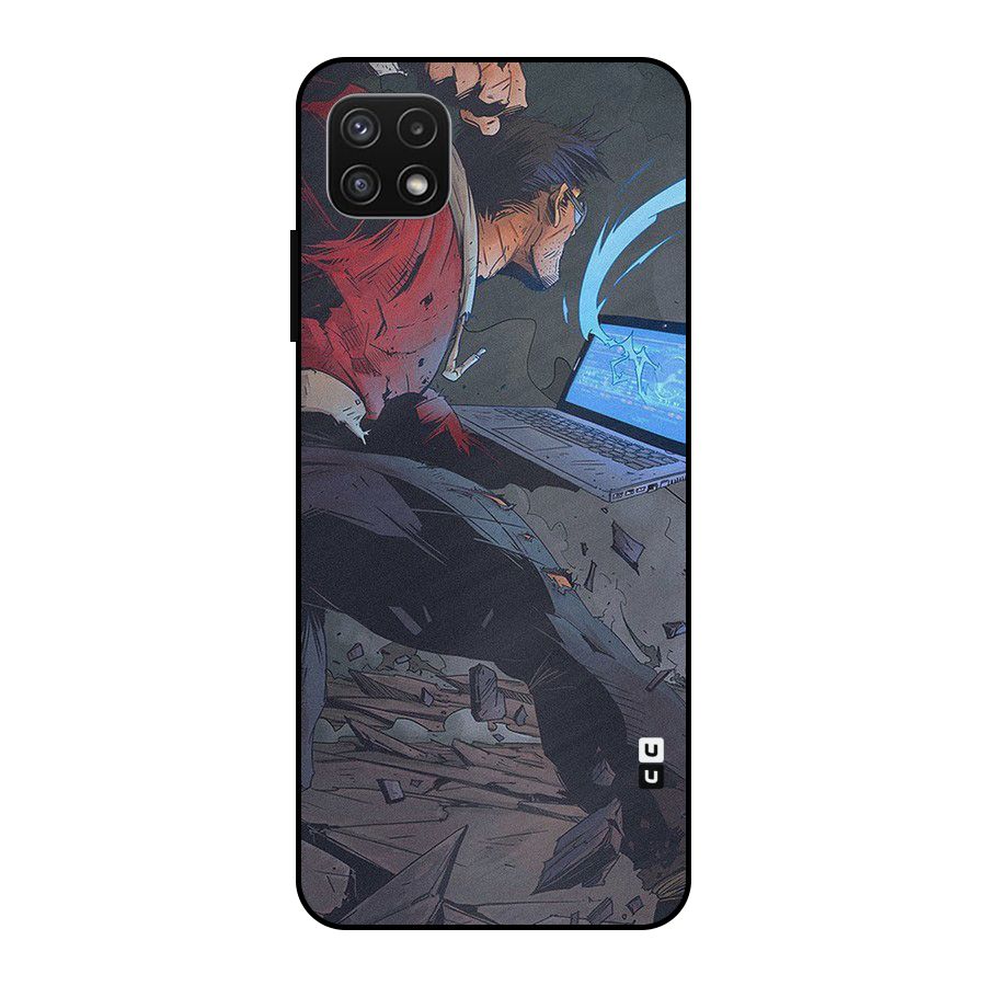 Angry Programmer Metal Back Case for Galaxy A22 5G