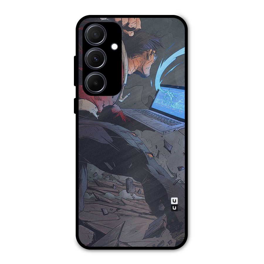 Angry Programmer Metal Back Case for Galaxy A35