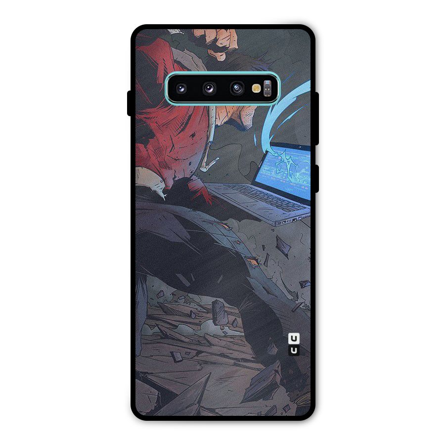 Angry Programmer Metal Back Case for Galaxy S10 Plus