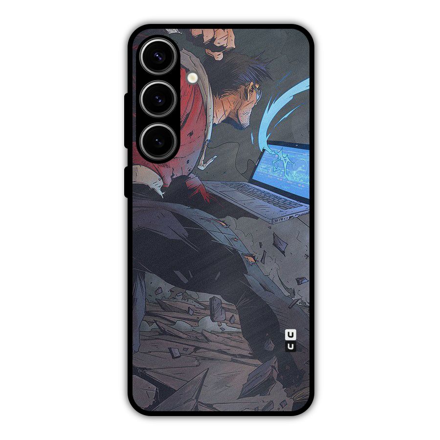 Angry Programmer Metal Back Case for Galaxy S24 Plus