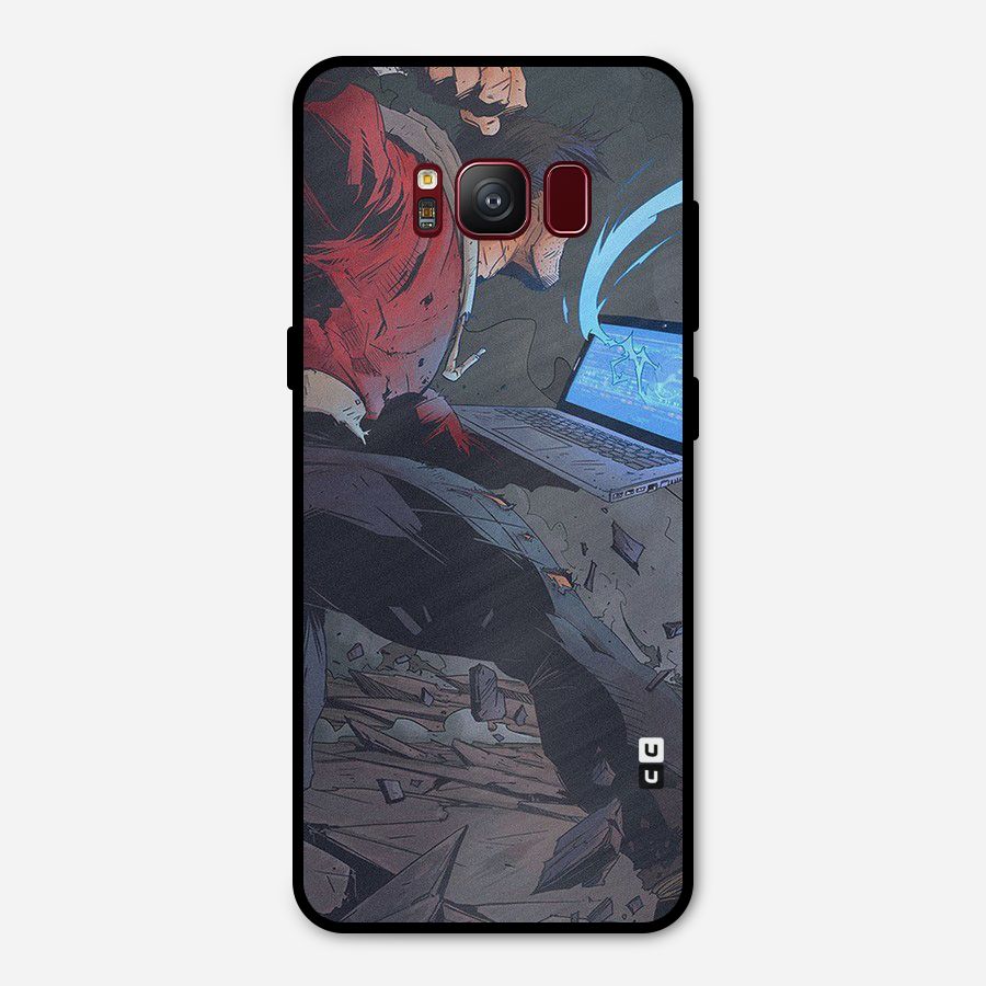 Angry Programmer Metal Back Case for Galaxy S8