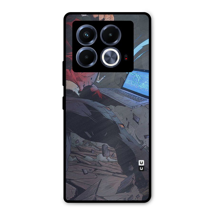 Angry Programmer Metal Back Case for Infinix Note 40 5G