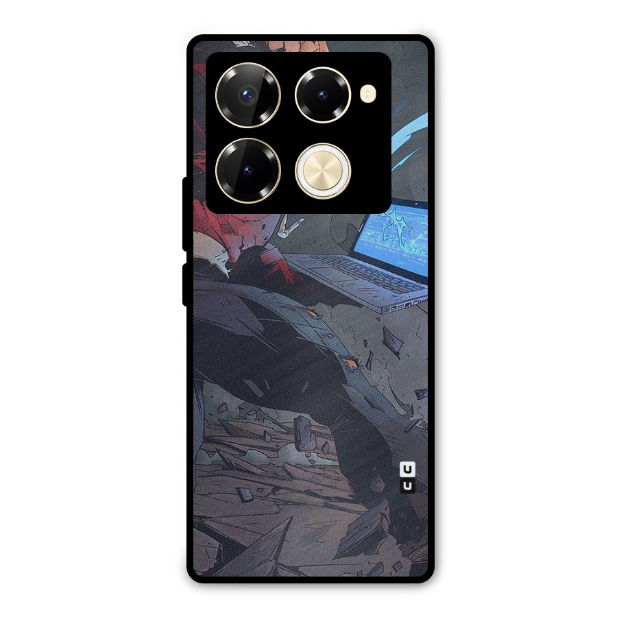 Angry Programmer Metal Back Case for Infinix Note 40 Pro Plus