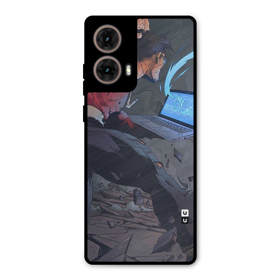 Angry Programmer Metal Back Case for Moto G85