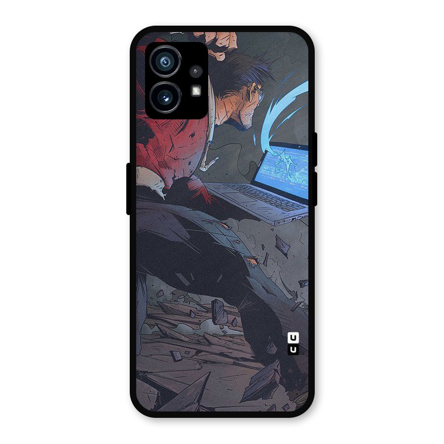 Angry Programmer Metal Back Case for Nothing Phone 1