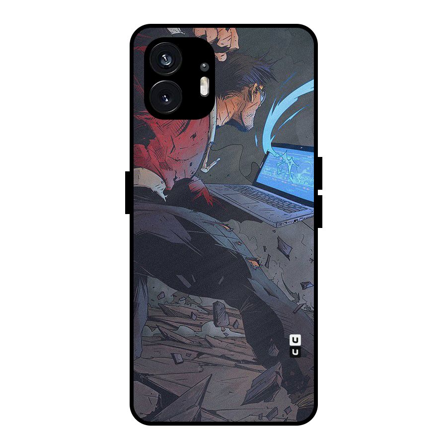 Angry Programmer Metal Back Case for Nothing Phone 2