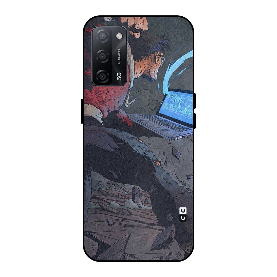 Angry Programmer Metal Back Case for Oppo A53s 5G