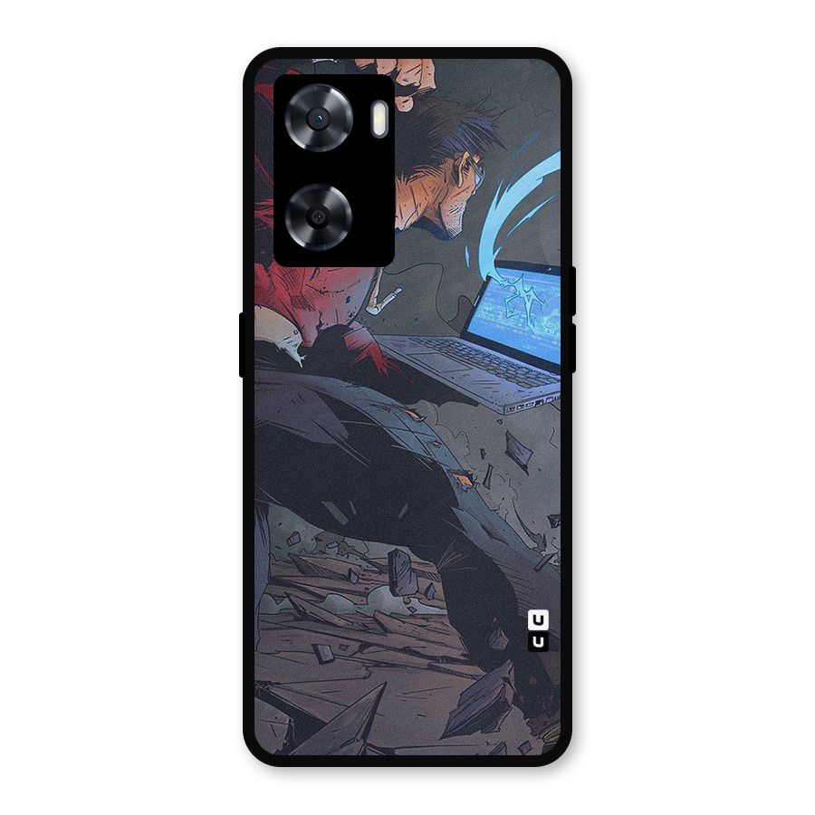 Angry Programmer Metal Back Case for Oppo A57 2022