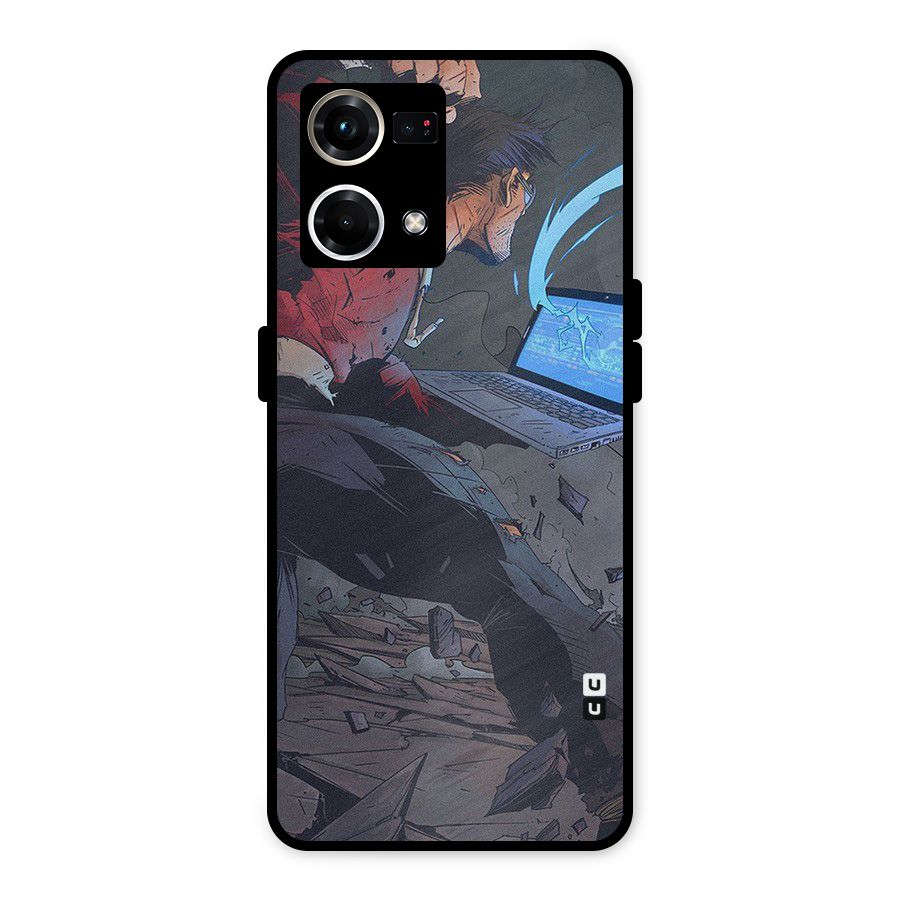 Angry Programmer Metal Back Case for Oppo F21 Pro 4G
