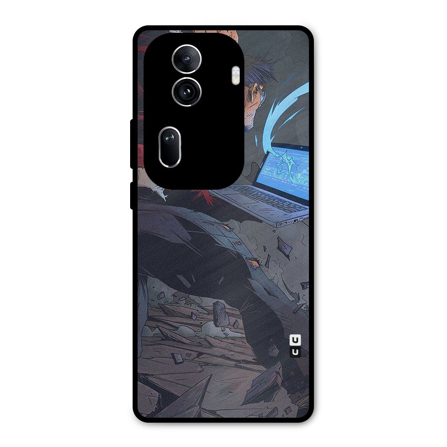 Angry Programmer Metal Back Case for Oppo Reno11 Pro 5G