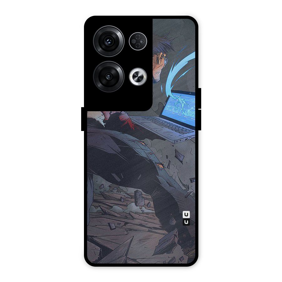 Angry Programmer Metal Back Case for Oppo Reno8 Pro 5G