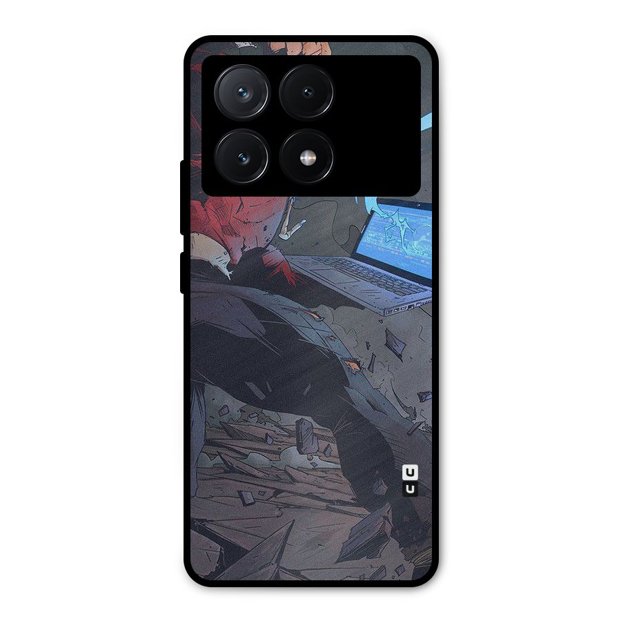 Angry Programmer Metal Back Case for Poco X6 Pro