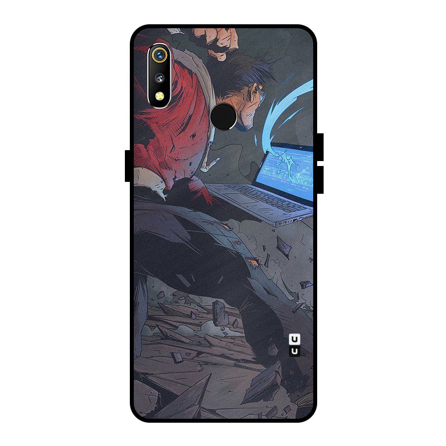 Angry Programmer Metal Back Case for Realme 3