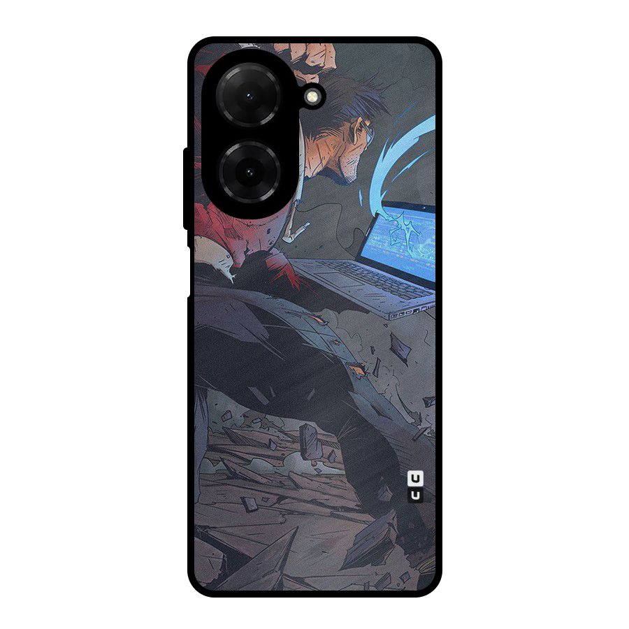 Angry Programmer Metal Back Case for Redmi A5 4G