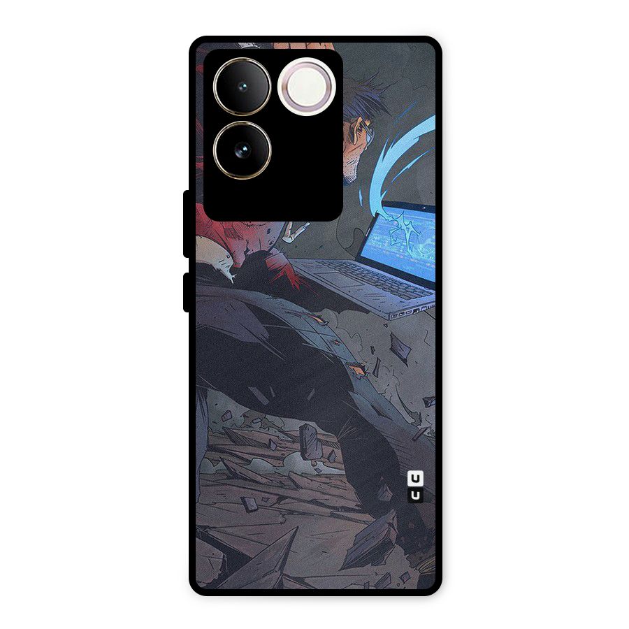 Angry Programmer Metal Back Case for Vivo T2 Pro