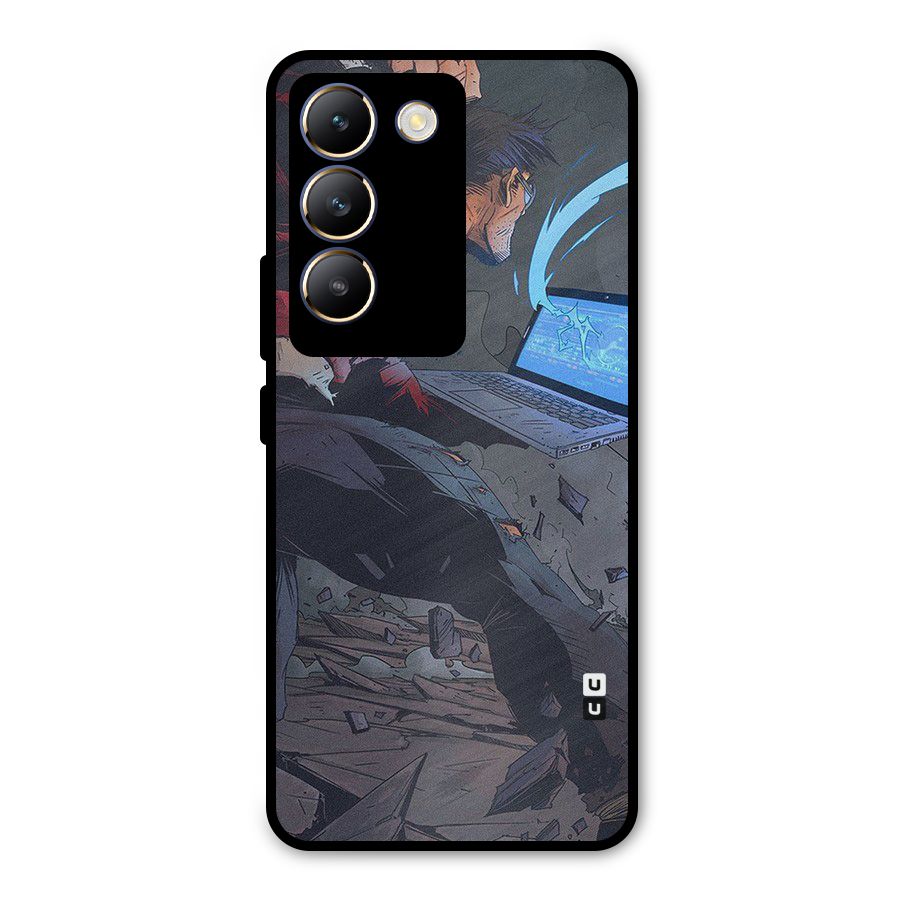 Angry Programmer Metal Back Case for Vivo T3 5G