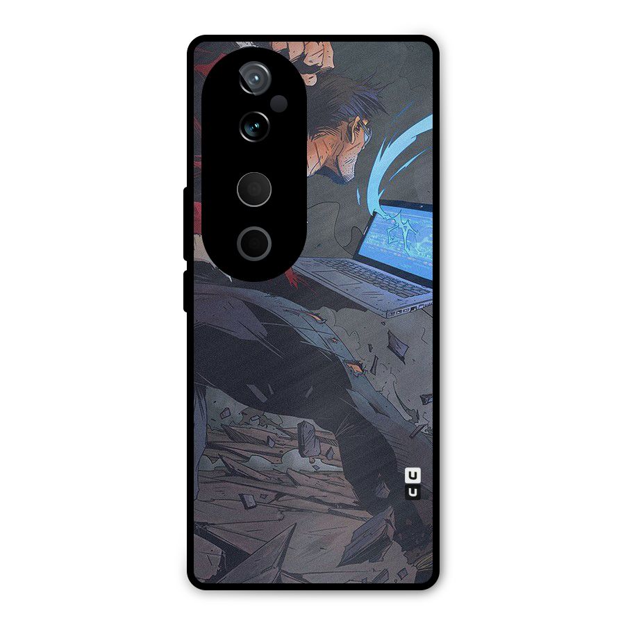 Angry Programmer Metal Back Case for Vivo T3 Ultra