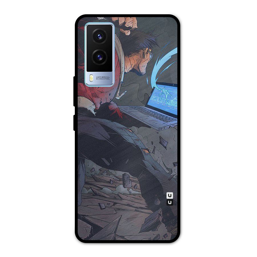 Angry Programmer Metal Back Case for Vivo V21e 5G