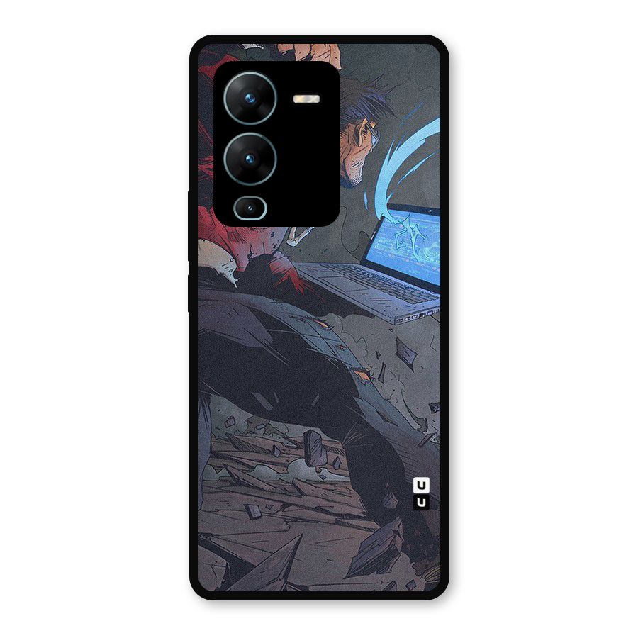 Angry Programmer Metal Back Case for Vivo V25 Pro