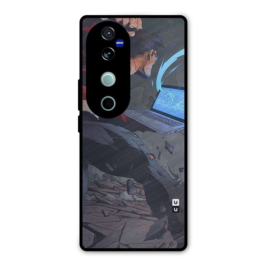 Angry Programmer Metal Back Case for Vivo V40 Pro