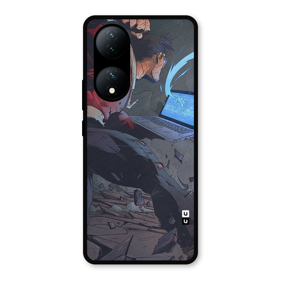 Angry Programmer Metal Back Case for Vivo Y100