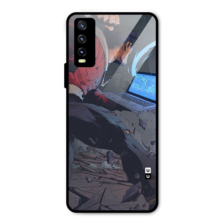 Angry Programmer Metal Back Case for Vivo Y20 2021