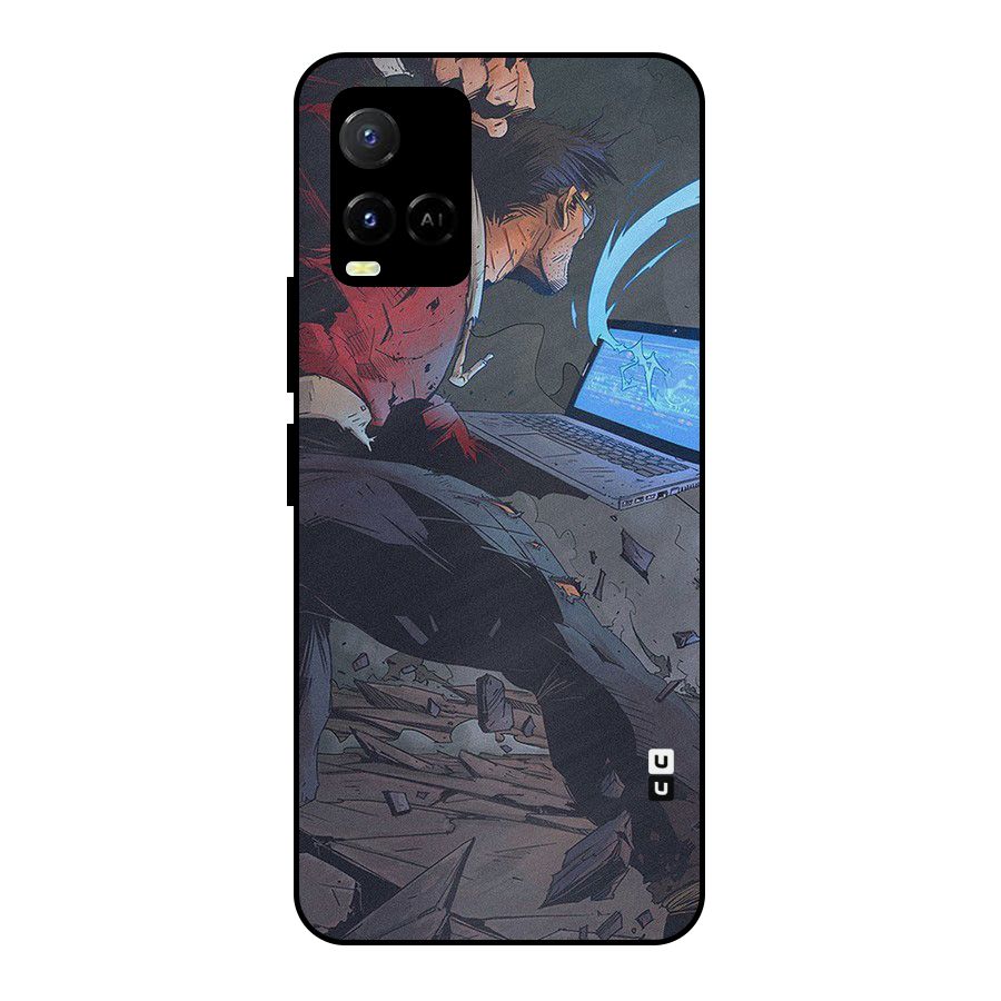 Angry Programmer Metal Back Case for Vivo Y21