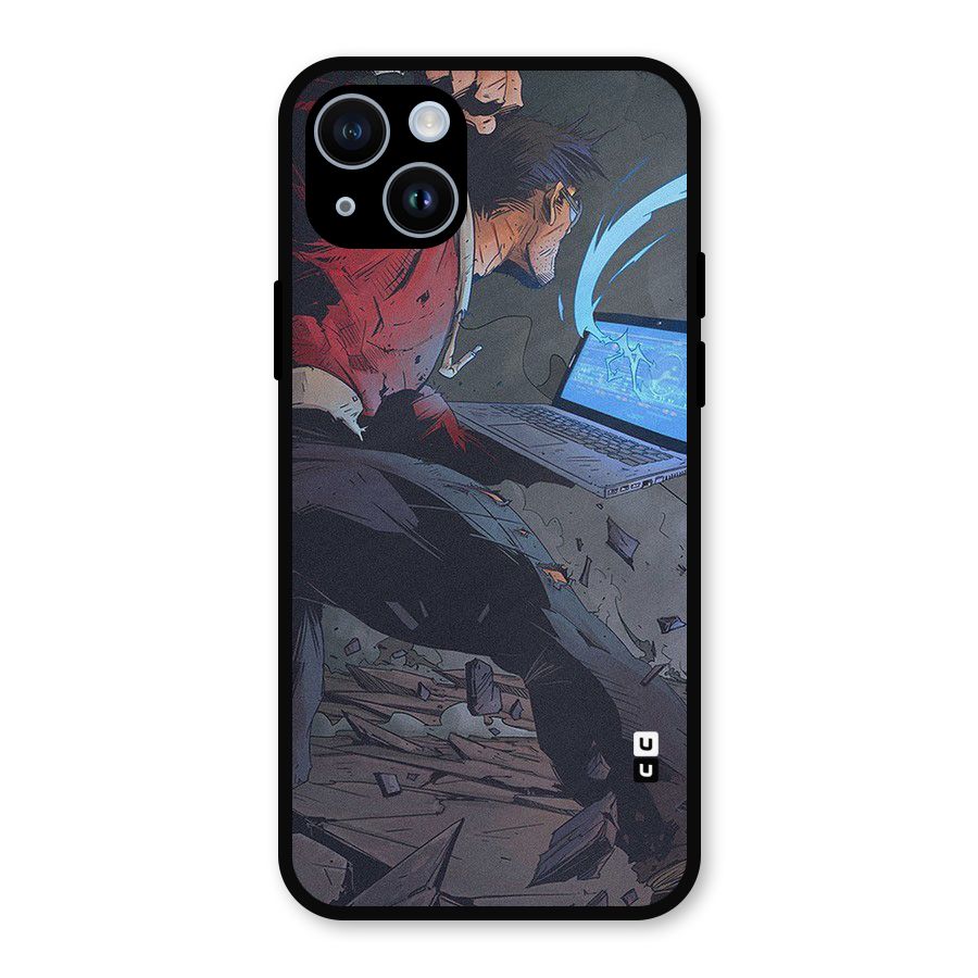 Angry Programmer Metal Back Case for iPhone 14