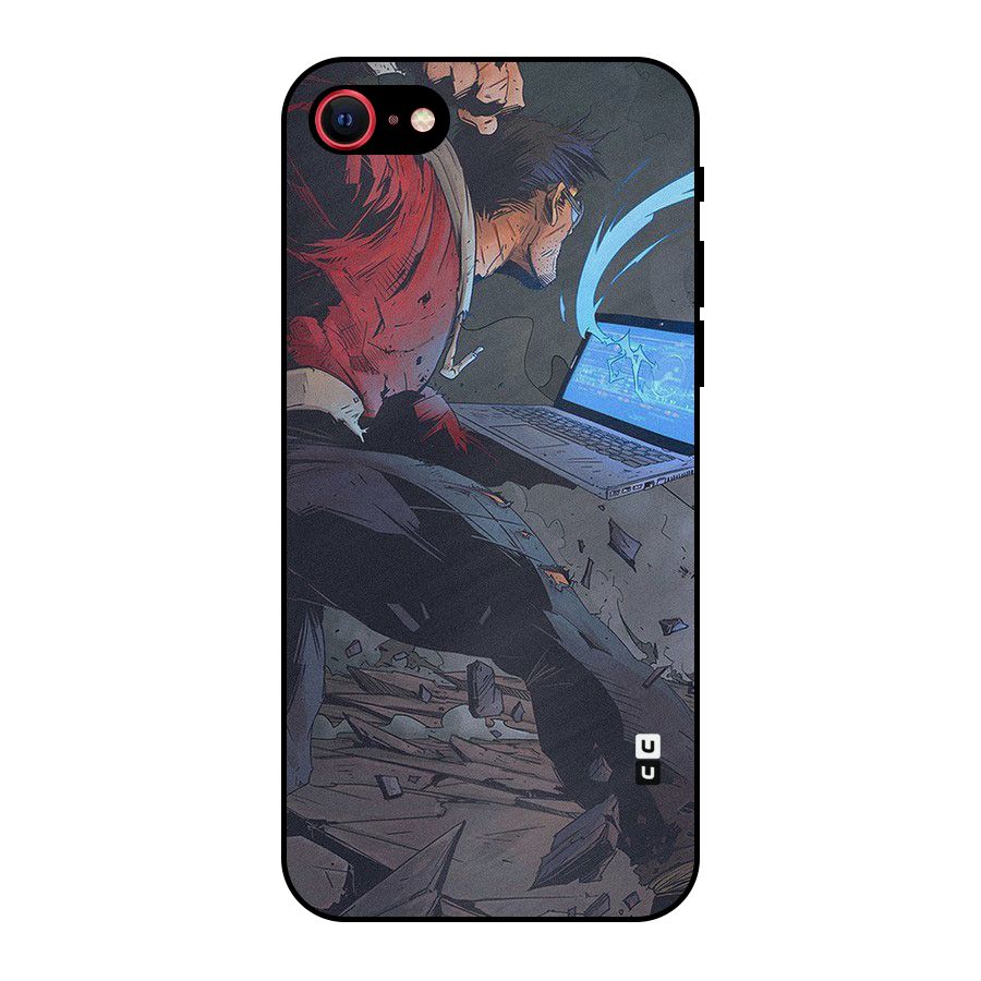 Angry Programmer Metal Back Case for iPhone SE 2020