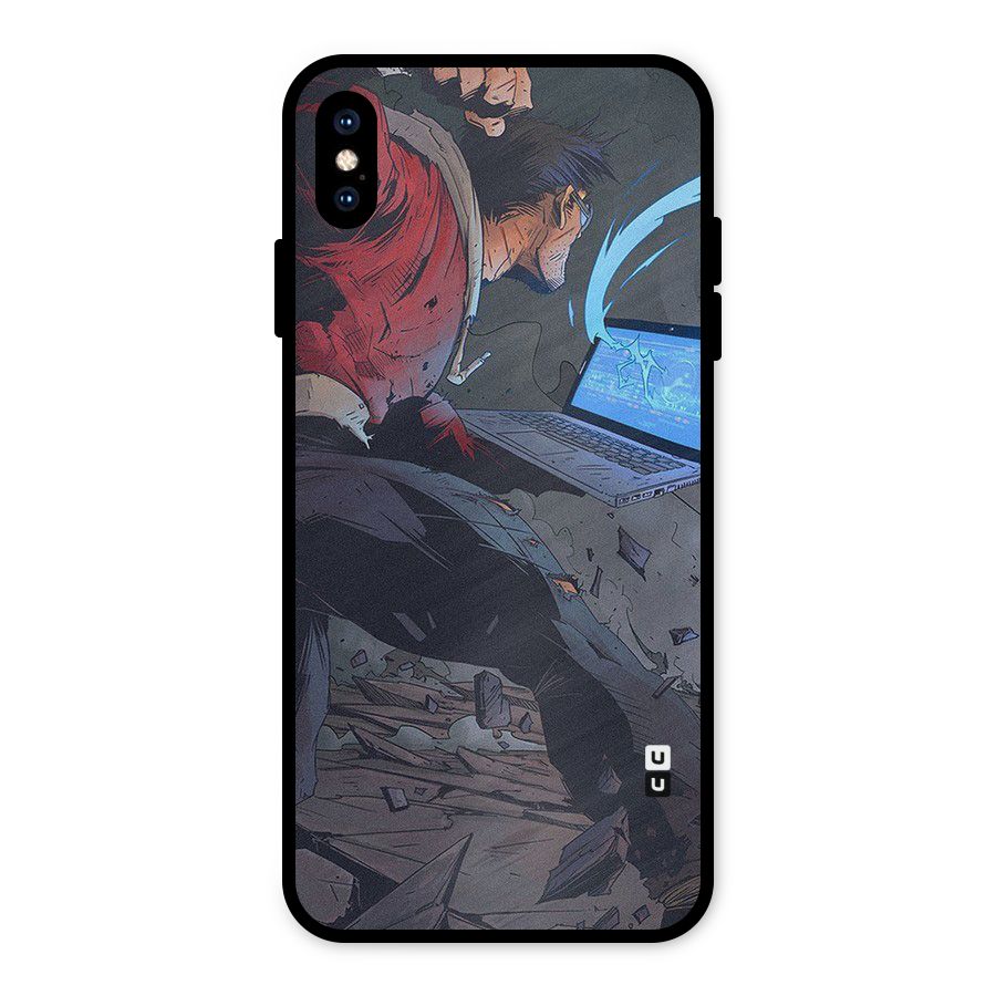 Angry Programmer Metal Back Case for iPhone XS Max