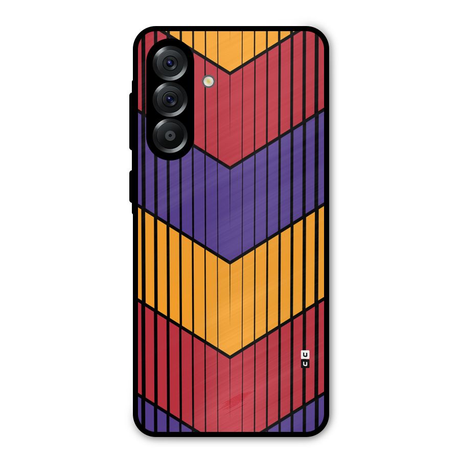 Angular Stripes Metal Back Case for Galaxy A56