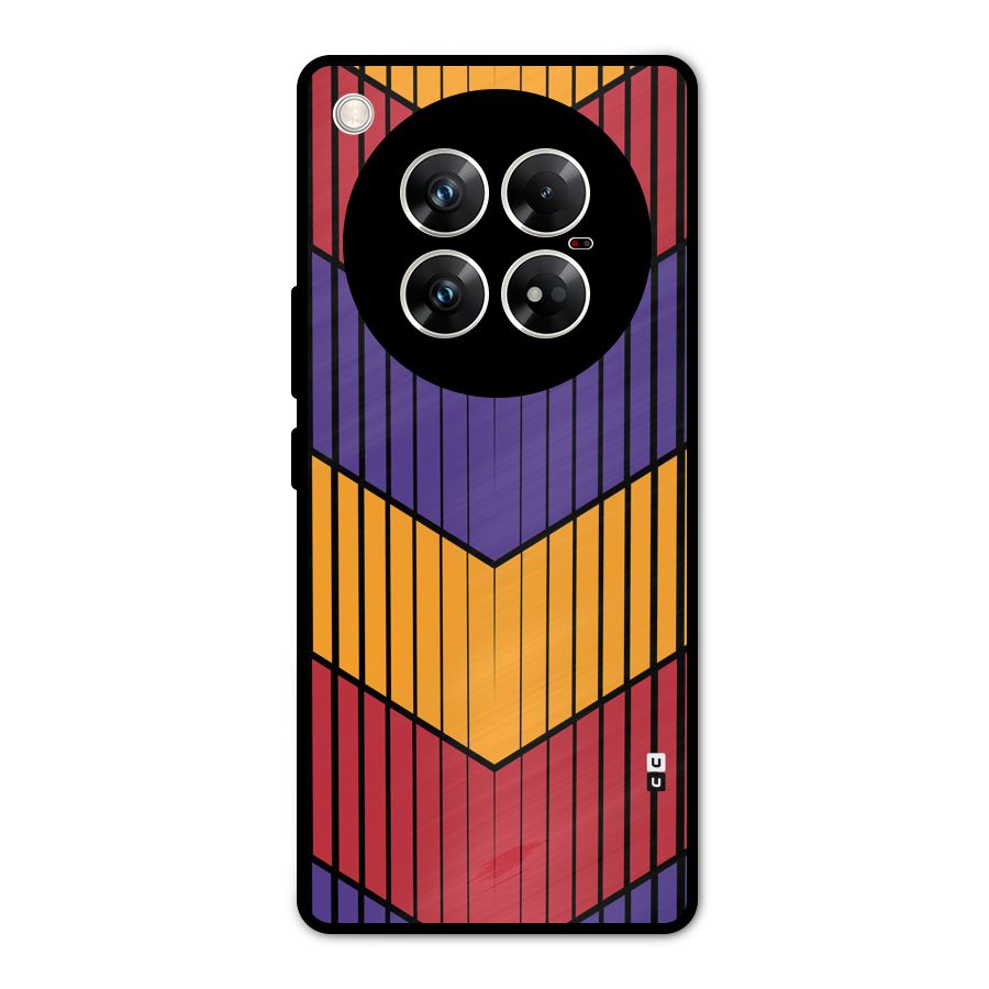 Angular Stripes Metal Back Case for Infinix Zero 40 5G