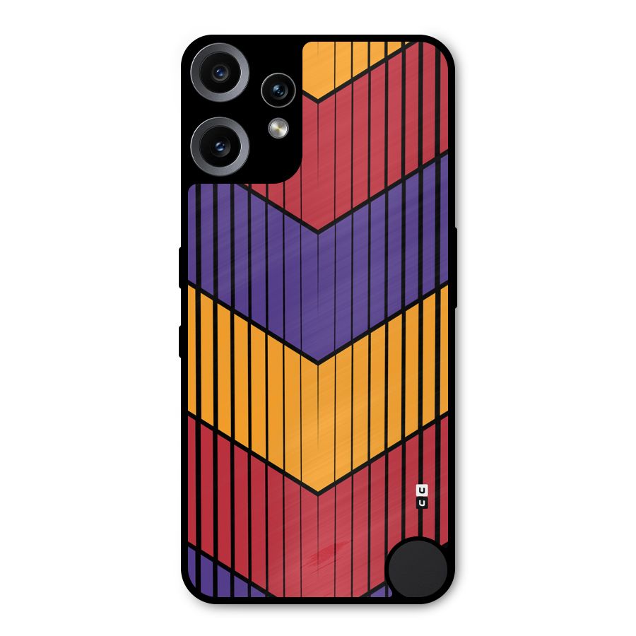 Angular Stripes Metal Back Case for Nothing CMF Phone 2 Pro
