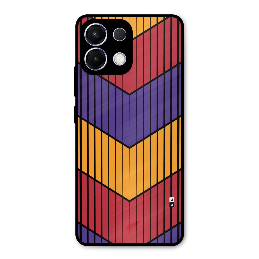 Angular Stripes Metal Back Case for Oppo K13