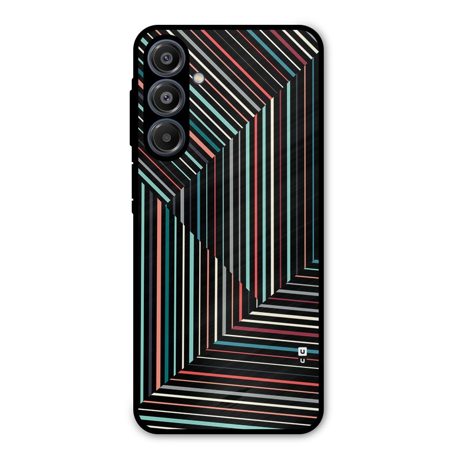Angulars Stripes Metal Back Case for Galaxy A16 5G