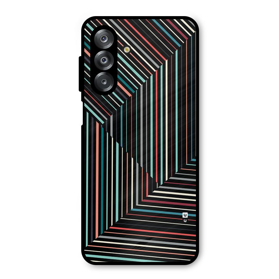 Angulars Stripes Metal Back Case for Galaxy A26