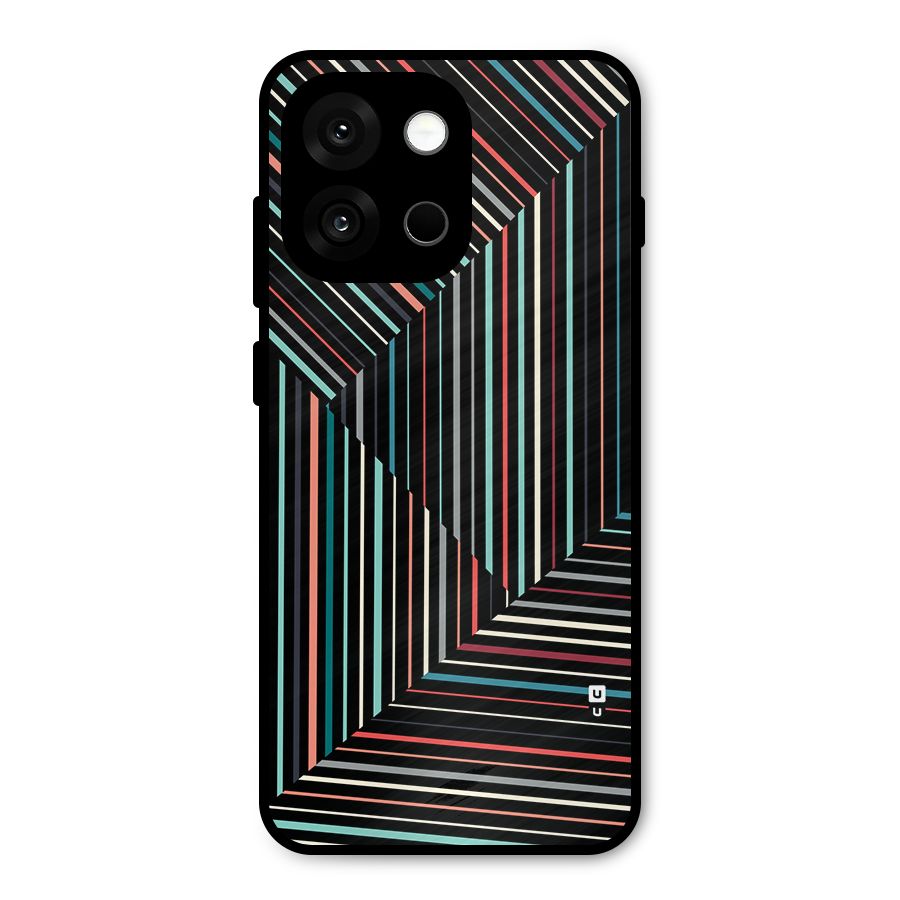 Angulars Stripes Metal Back Case for OnePlus 13s