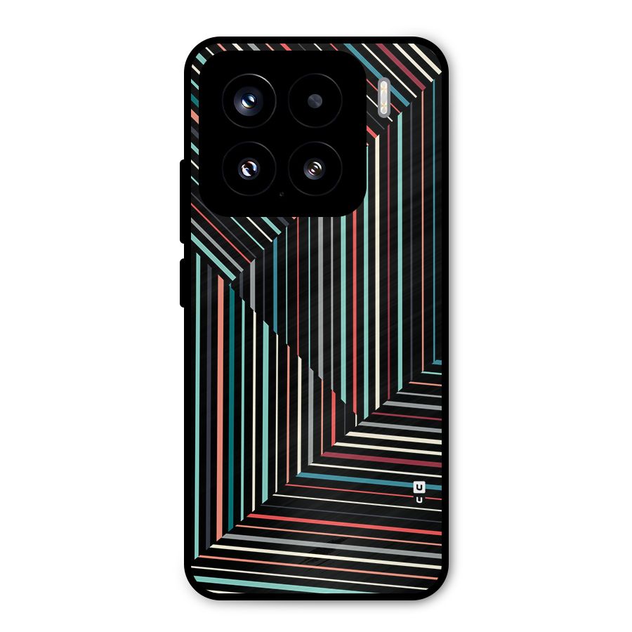 Angulars Stripes Metal Back Case for Xiaomi 15