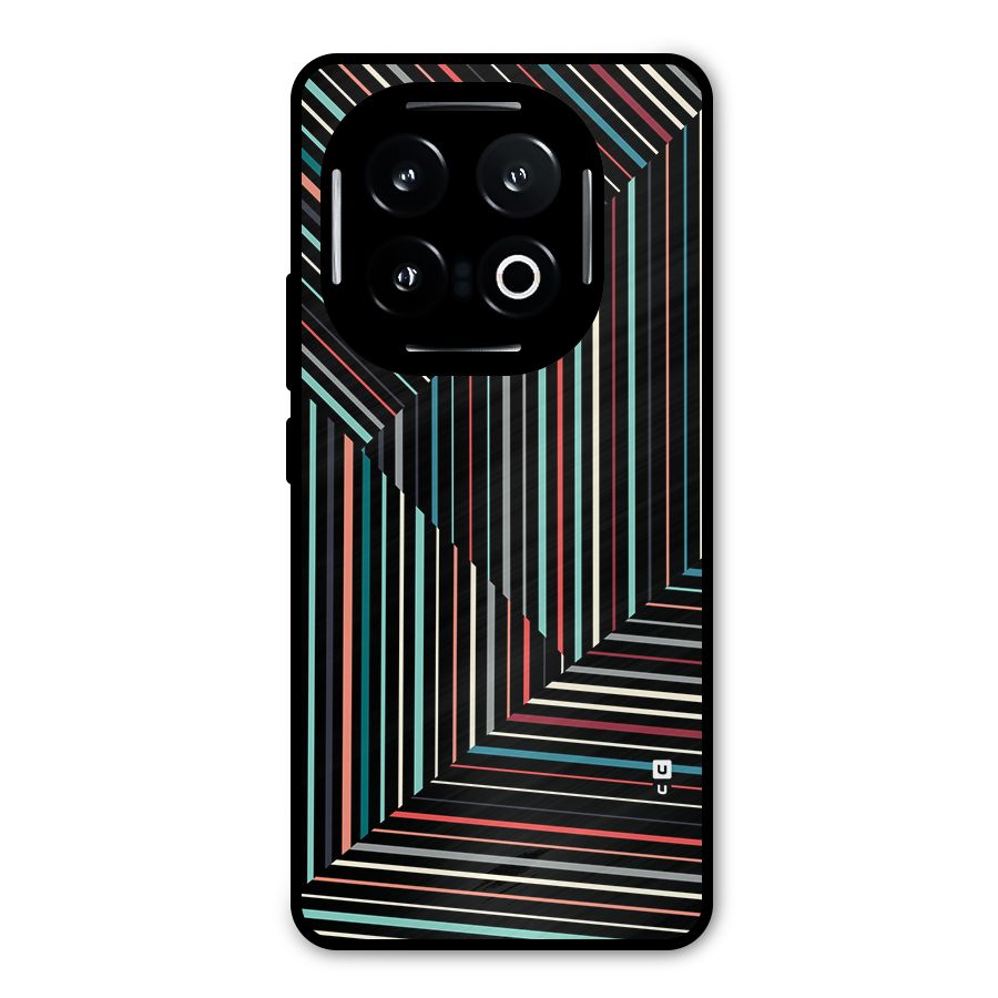 Angulars Stripes Metal Back Case for iQOO 13