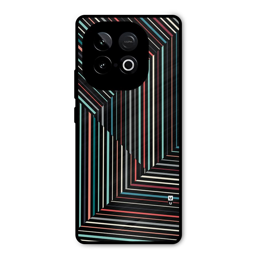 Angulars Stripes Metal Back Case for iQOO Neo 10