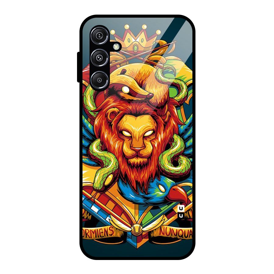 Animal Art Glass Back Case for Galaxy M34 5G